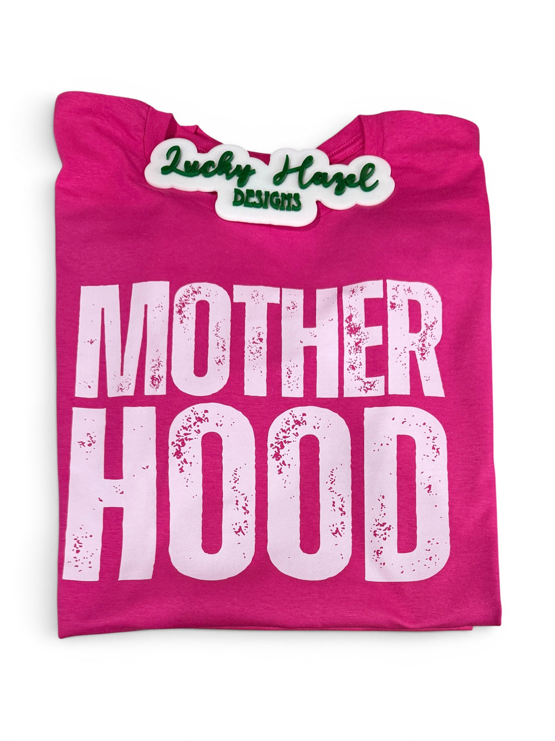 Motherhood short sleeve tee - hot pink - Mother’s Day gift