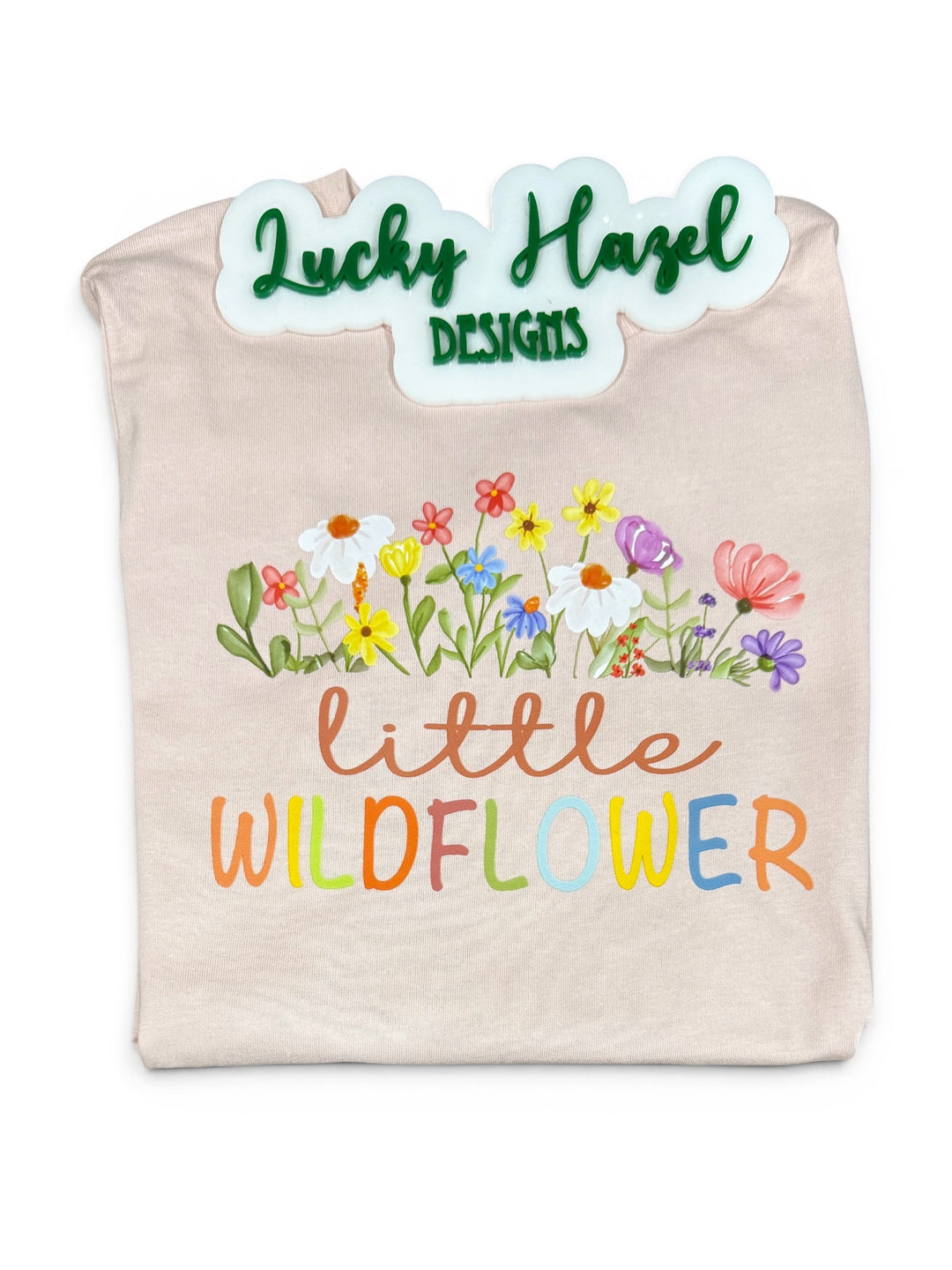 Little wildflower short sleeve tee - spring/summer/fun/cute (toddler/youth sizes)