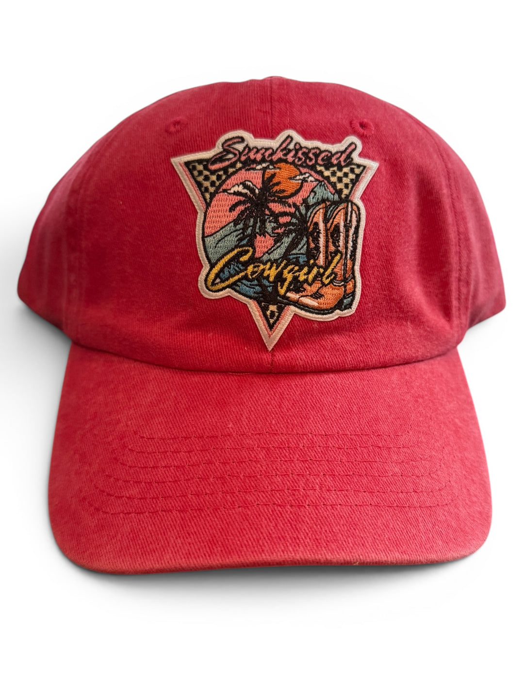 Sunkissed cowgirl patch hat - soft, adjustable, great for the every day, weekends, summer, vacation!