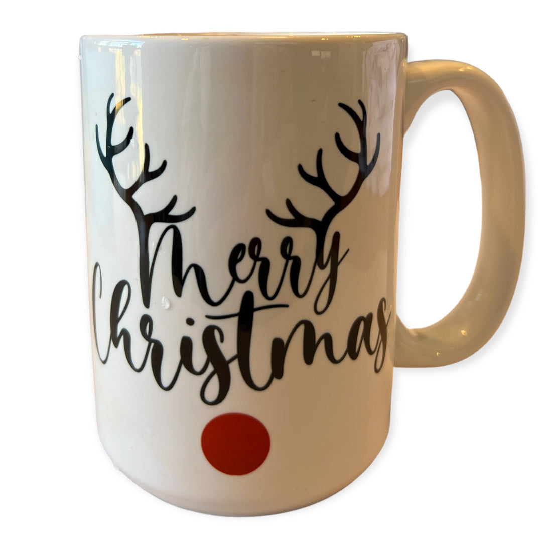 Merry Christmas Rudolph Ceramic Mug