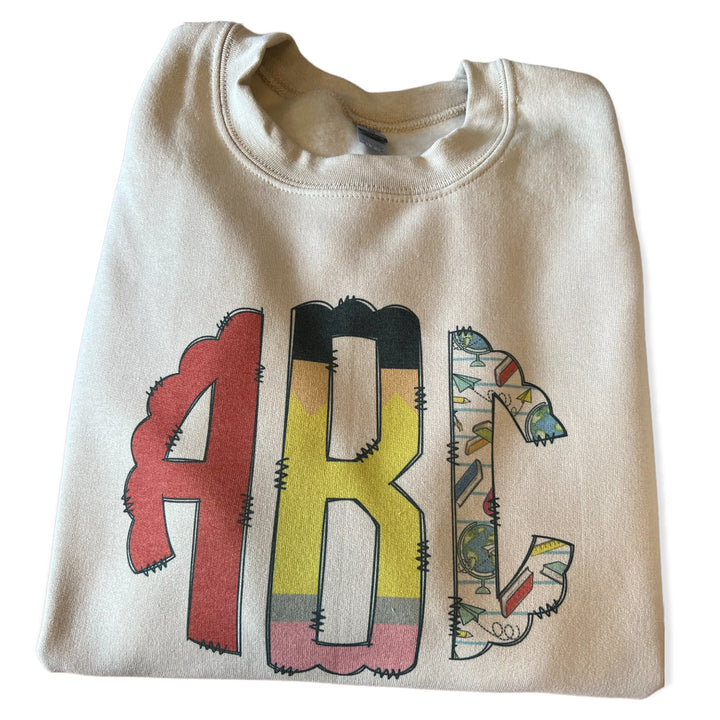 ABC Teacher/School Sweatshirt - customizable