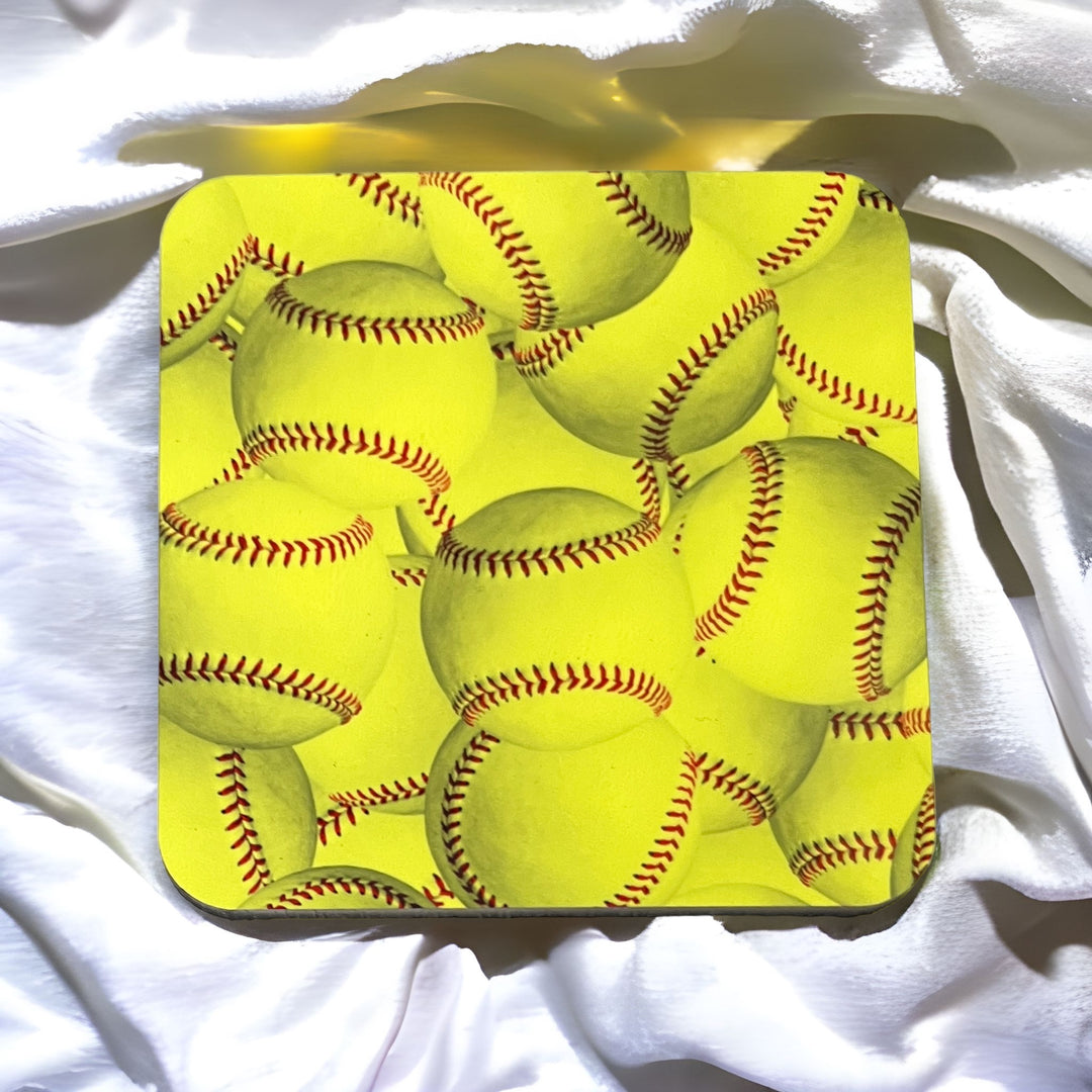 Softball coaster