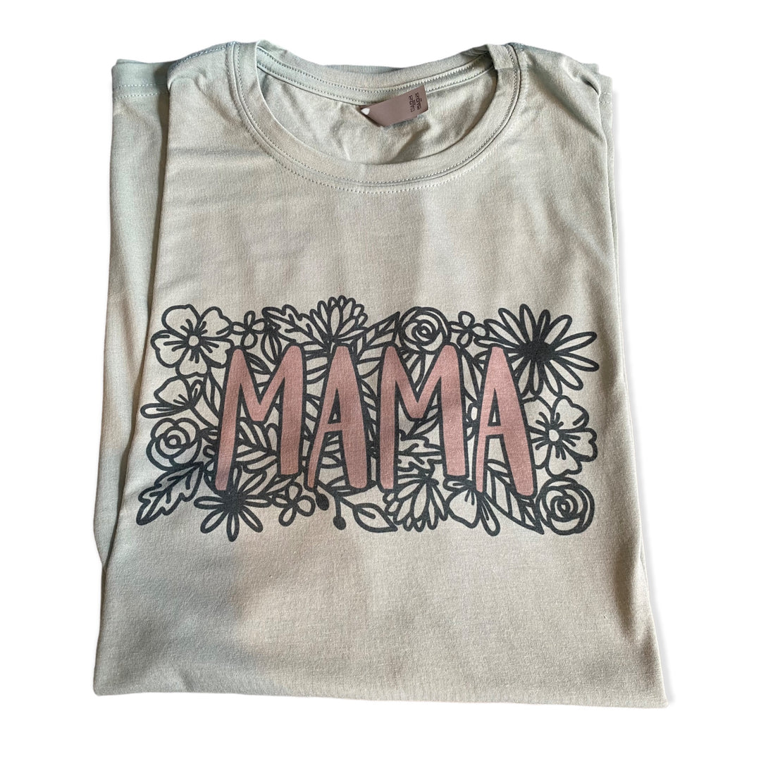 Flowery MAMA TEE