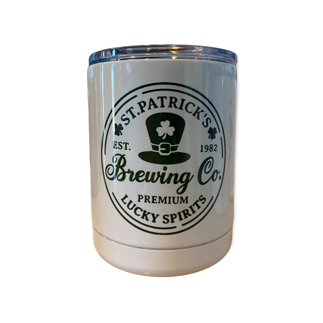 St Patrick’s Day Lucky Spirits Brewing Co Lowball tumbler
