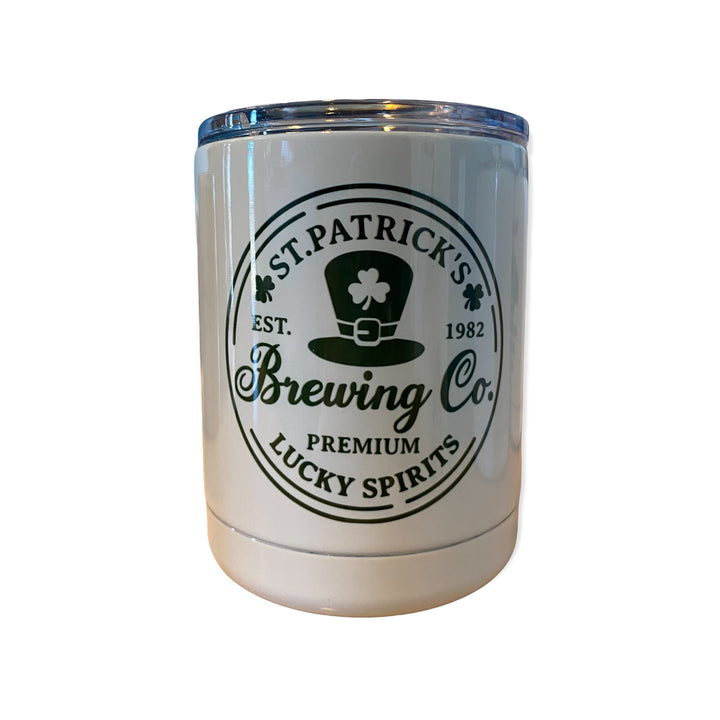 St Patrick’s Day Lucky Spirits Brewing Co Lowball tumbler