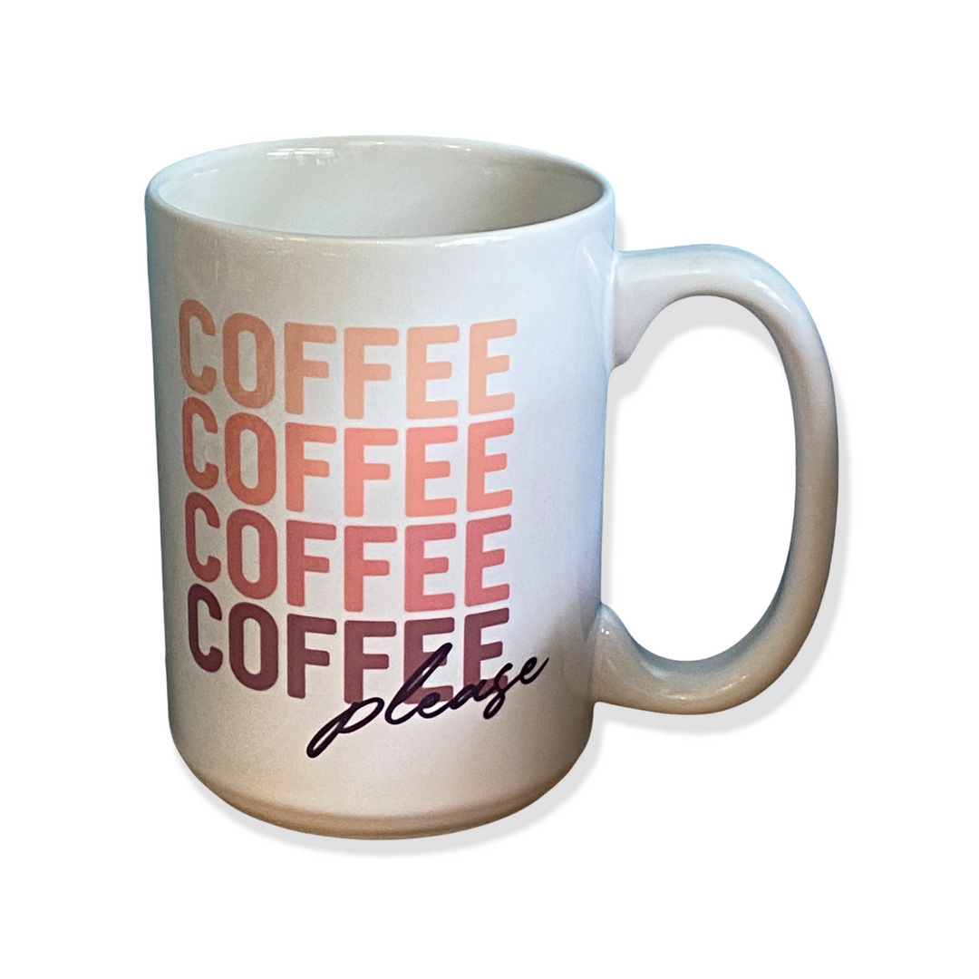 Coffee Coffee Coffee Coffee Please Ceramic Mug