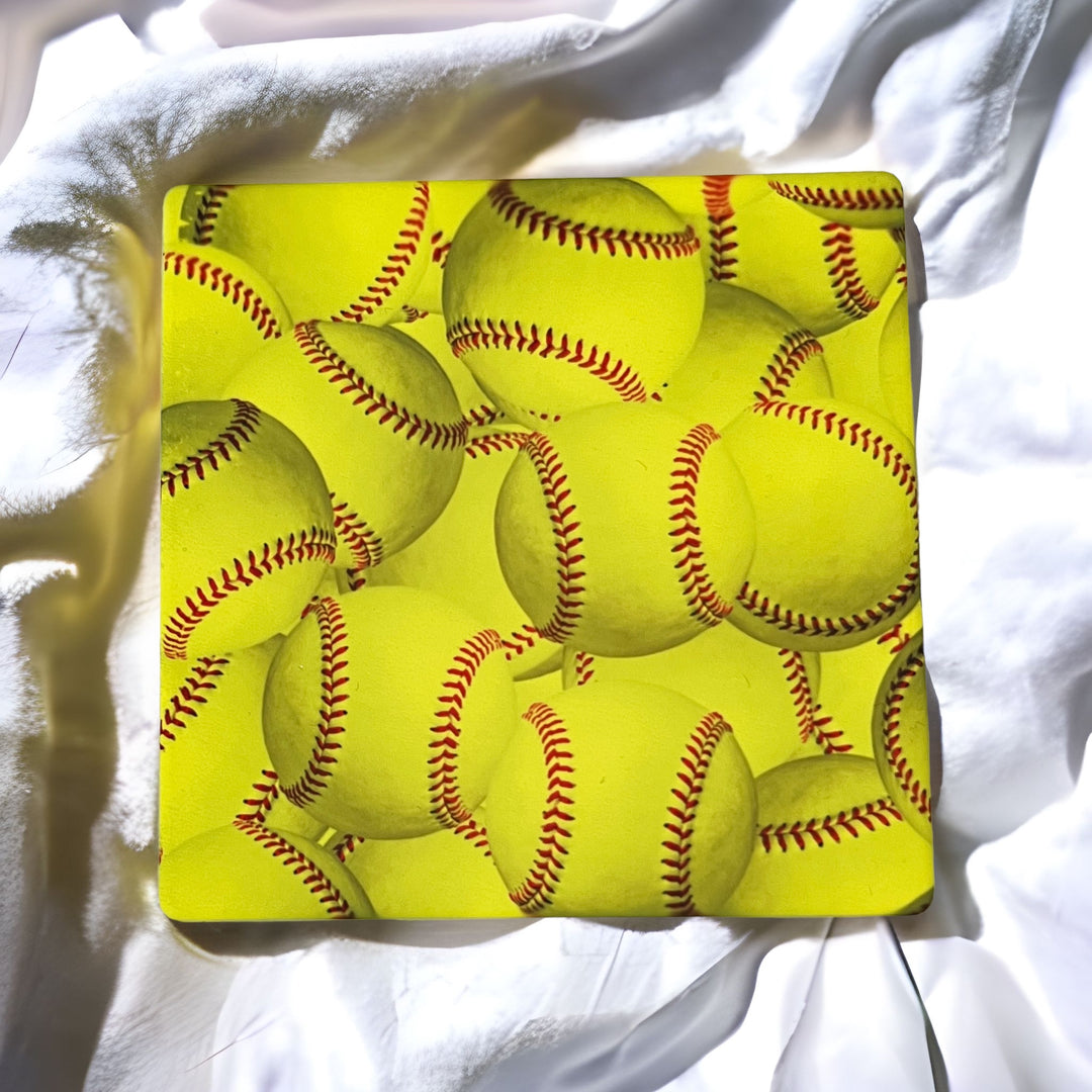 Softball coaster