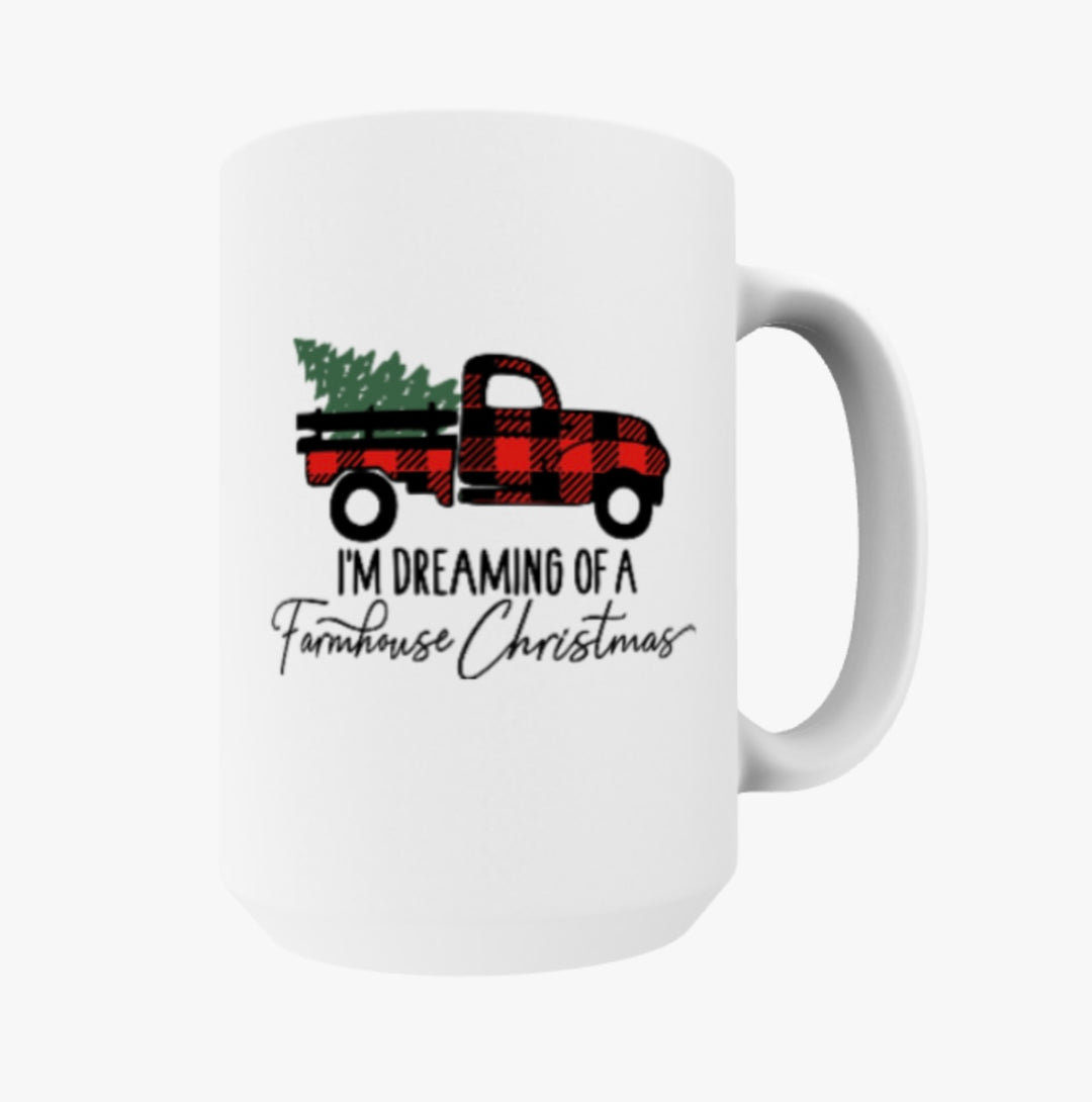 I’m Dreaming of a Farmhouse Christmas Ceramic Mug