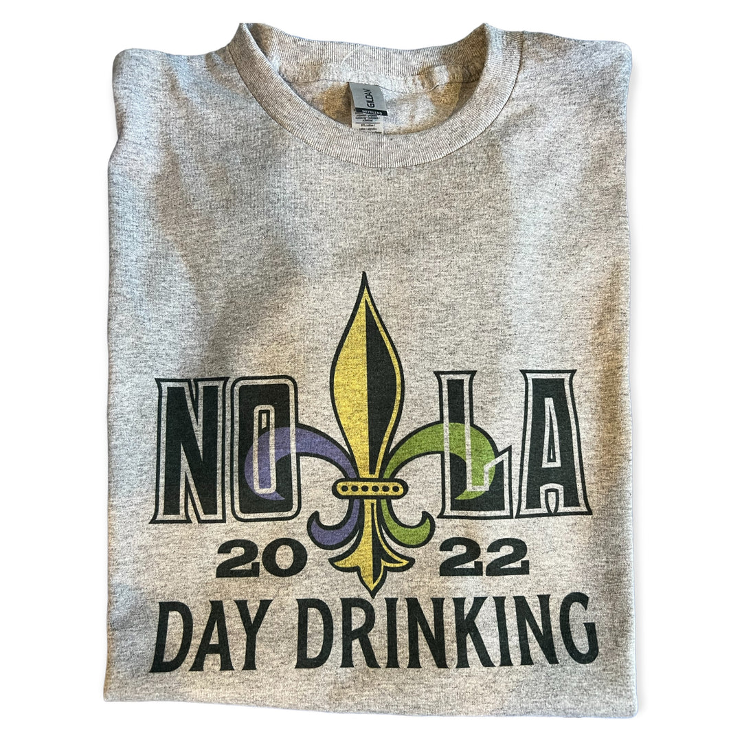 NOLA Day Drinking 2022 (customizable year) short sleeve TEE