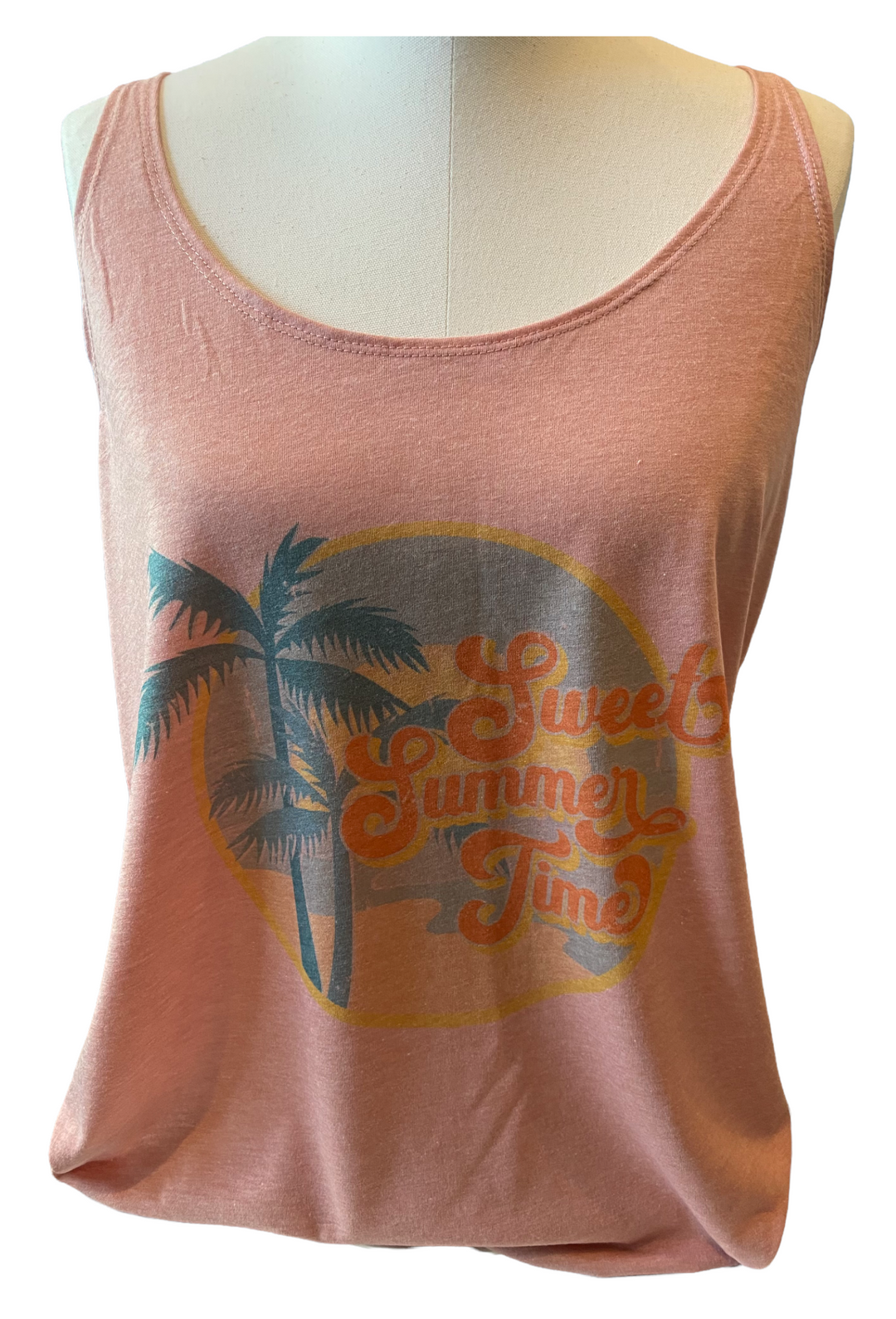 Sweet Summer Time - Desert Pink ladies TANK
