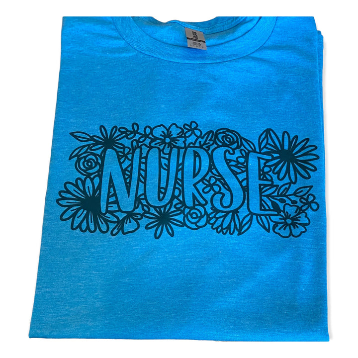 Flowery NURSE TEE