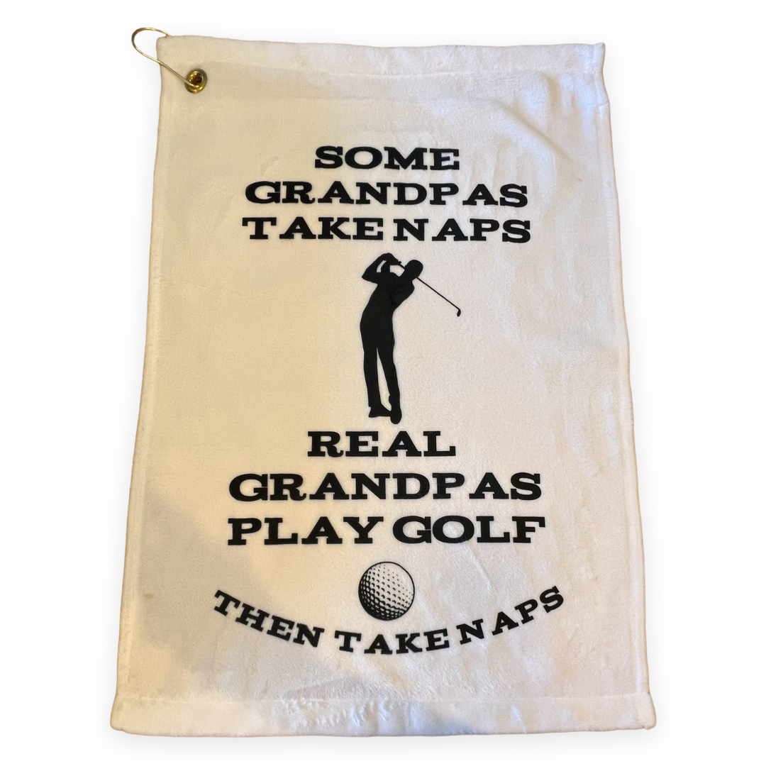 Funny Grandpa's Golf Towel