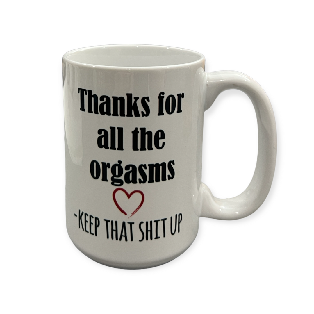 ADULT THEMED - Thank you for all the ****** - Ceramic Mug - Valentine's Day - funny