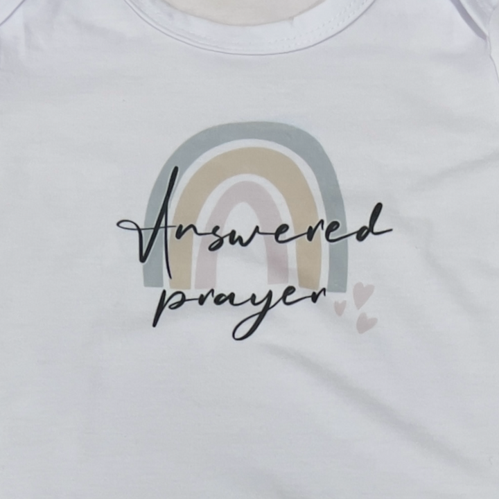 Answered prayer onesie - long & short sleeve