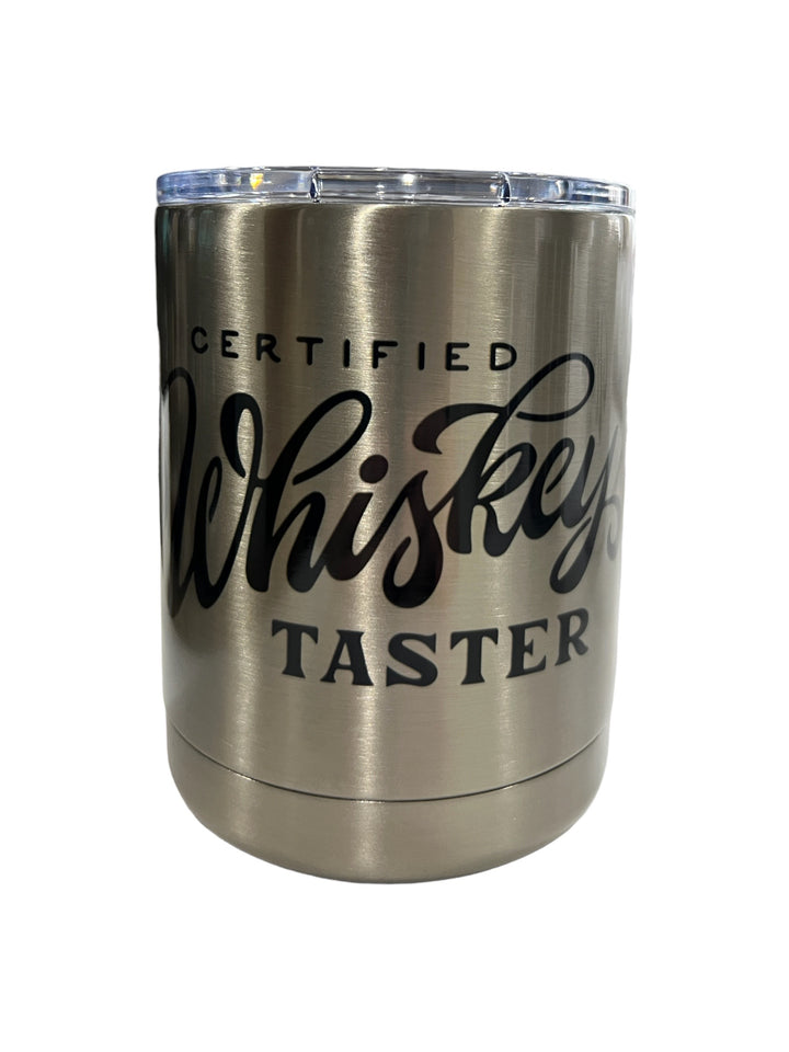 Certified Whiskey Taster lowball tumbler